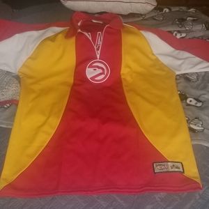 Atlanta Hawks Hardwood Classics Warm-up Jacket. Early 1990s. Large to XLarge